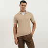 Men Regular Fit Polo Neck Solid Pique T-Shirt