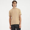 Men Relaxed Fit Crew Neck Textured All Over Flock Jersey T-Shirt