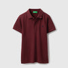 Boys Regular Fit Polo Neck Solid Pique T-Shirt