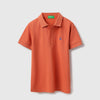 Boys Regular Fit Polo Neck Solid Pique T-Shirt