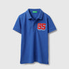 Boys Regular Fit Polo Neck Applique Badge T-Shirt