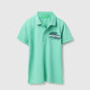 Boys Regular Fit Polo Neck Embroidered T-Shirt