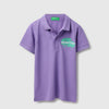 Boys Regular Fit Polo Neck Embroidered T-Shirt
