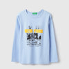 Girls Regular Fit Round Neck Graphic New York City T-Shirt