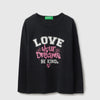 Girls Regular Fit Round Neck Typography Follow Dreams T-Shirt