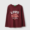 Girls Regular Fit Round Neck Typography Follow Dreams T-Shirt
