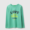 Girls Regular Fit Round Neck Typography Follow Dreams T-Shirt