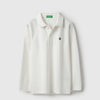 Boys Regular Fit Polo Neck Textured Solid Pique T-Shirt