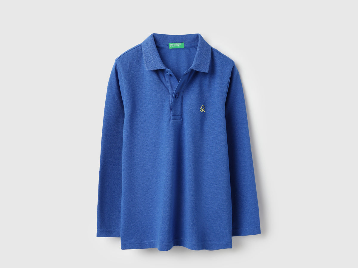 Boys Regular Fit Polo Neck Textured Solid Pique T-Shirt