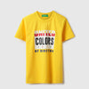 Boys Regular Fit Round Neck Typography T-Shirt