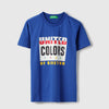 Boys Regular Fit Round Neck Printed Branding T-Shirt