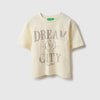 Girls Regular Fit Round Neck Applique Dream City T-Shirt