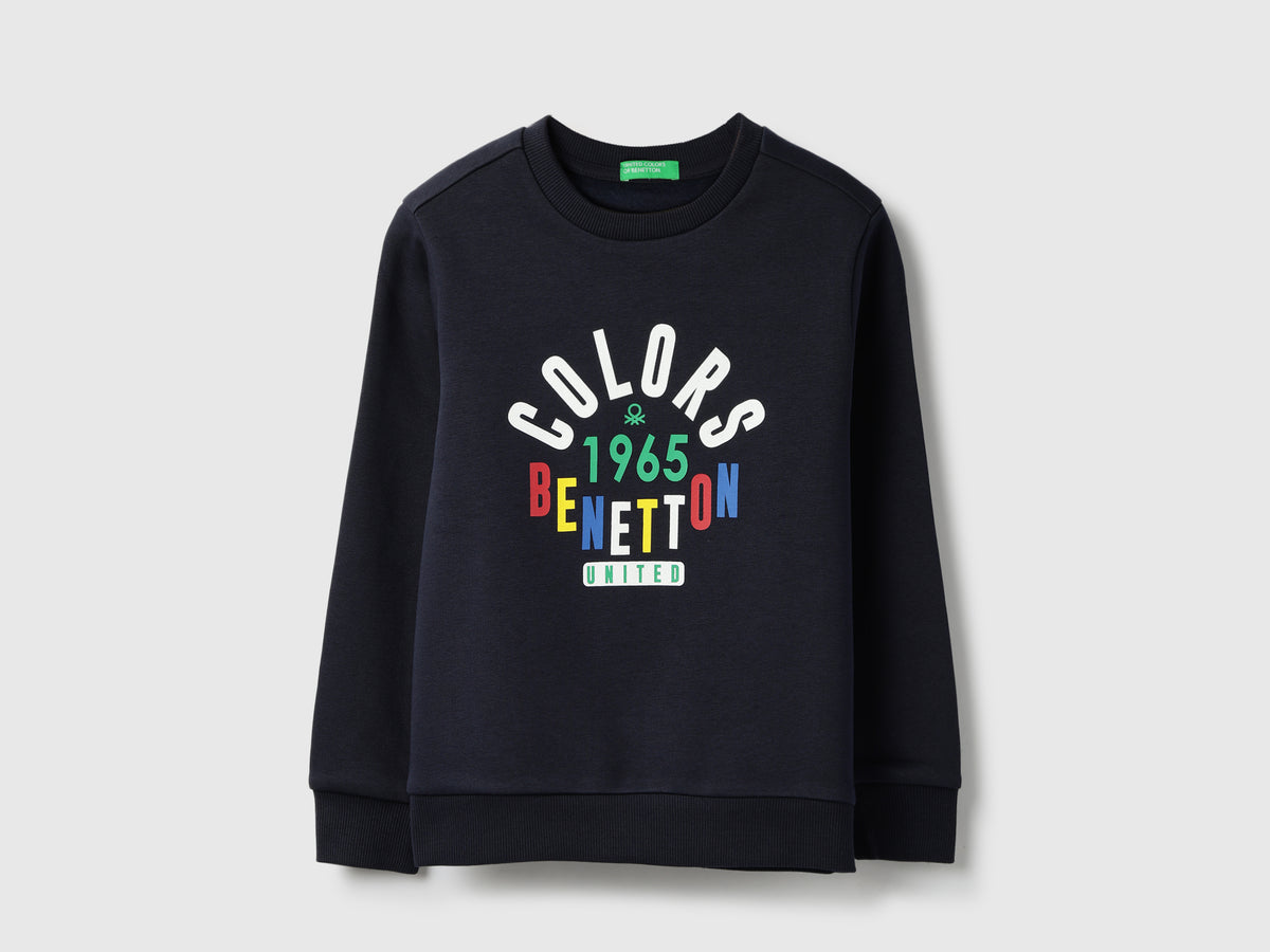 Boys Regular Fit Round Neck Printed Sweatshirt