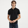 Men Regular Fit Polo Neck Exploded Floral Jacquard T-Shirt
