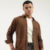 Men Slim Fit Spread Collar Printed Shirt