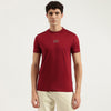 Men Regular Fit Crew Neck Solid Giza Jersey T-Shirt