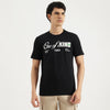 Men Relaxed Fit Round Neck Typography T-Shirt