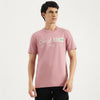 Men Relaxed Fit Round Neck Typography T-Shirt