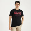 Men Relaxed Fit Round Neck Typography Superpower T-Shirt