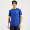 Men Relaxed Fit Round Neck Typography T-Shirt