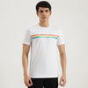 Men Regular Fit Round Neck Striped T-Shirt