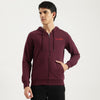 Men Regular Fit Round Neck Solid Classic Open Sweatshirt