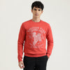 Men Regular Fit Round Neck Typography Vineyard Sweatshirt
