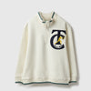 Boys Regular Fit Mock Neck Printed Sweatshirt