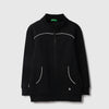 Boys Regular Fit Mock Neck Solid Sweatshirt