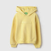Girls Cropped Fit Hooded Neck Solid Sweatshirt