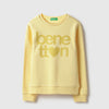 Girls Regular Fit Round Neck Typography Branding Sweatshirt
