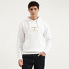 Men Boxy Fit Hooded Neck Patchwork Fleece Sweatshirt