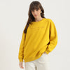 Women Round Neck Embroidered Verbiage Sweatshirt