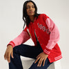 Women Band Neck Typography Varsity Sweatshirt