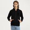 Men Relaxed Fit Hooded Neck Applique Plutch Fleece Sweatshirt