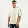 Men Oversized Fit Crew Neck Solid T-Shirt