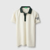 Boys Regular Fit Textured Contrast Collar Polo T-Shirt