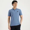 Men Regular Fit Polo Neck Solid Badge Branded T-Shirt