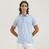 Men Relaxed Fit Polo Neck Solid T-Shirt