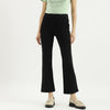 Women Solid Bootcut Pants