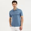 Men Regular Fit Polo Neck Solid Premium Interlock T-Shirt