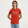 Men Relaxed Fit Crew Neck Typography T-Shirt
