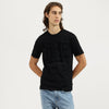 Men Relaxed Fit Crew Neck Typography T-Shirt