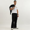 Men Relaxed Fit Crew Neck Typography Hologram Since Jersey T-Shirt