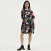 Women Round Neck Floral Print Dress