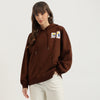 Women Hooded Neck Applique Sweatshirt