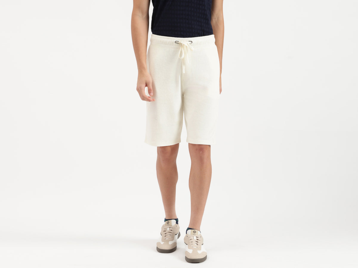 Men Solid Regular Fit Towel Shorts