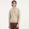 Men Regular Fit Crew Neck Typography Velour Sweatshirt
