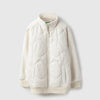 Boys Regular Fit Mock Neck Quilted Polar Fleece Jacket