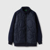 Boys Regular Fit High Neck Quilted Polar Fleece Jacket